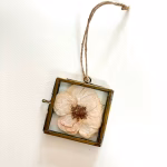 Miniature Pressed Flower Frame Frames Rose Antique Brass Little Small Gift